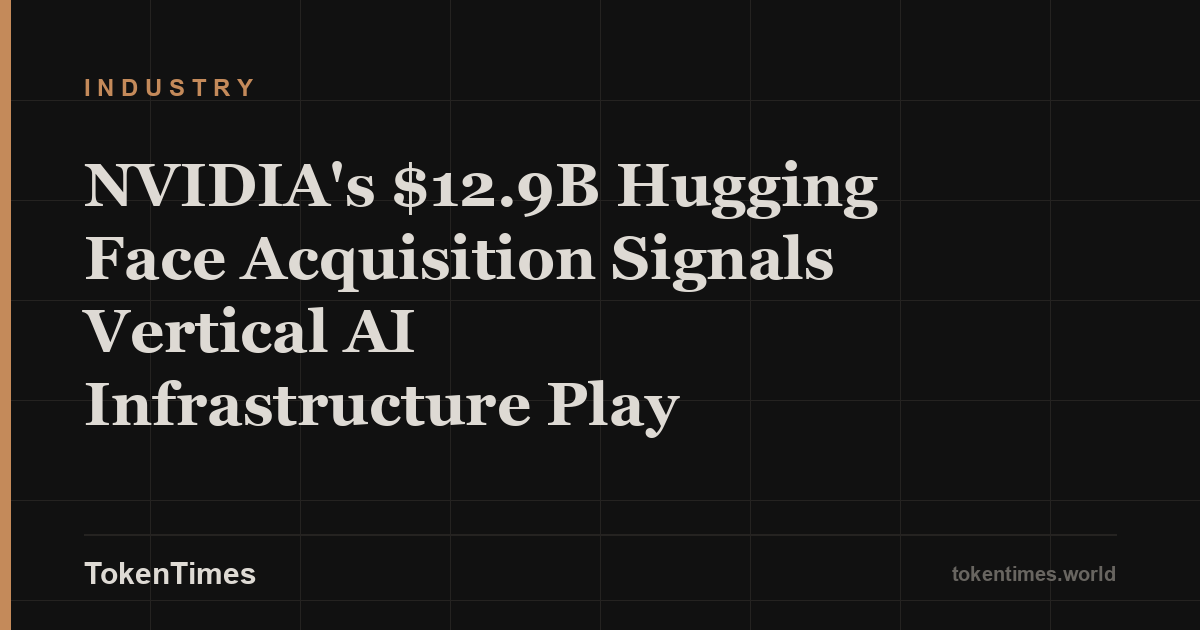 NVIDIA's $12.9B Hugging Face Acquisition Signals Vertical AI Infrastructure Play