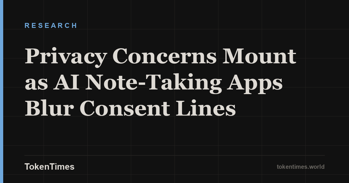 Privacy Concerns Mount as AI Note-Taking Apps Blur Consent Lines