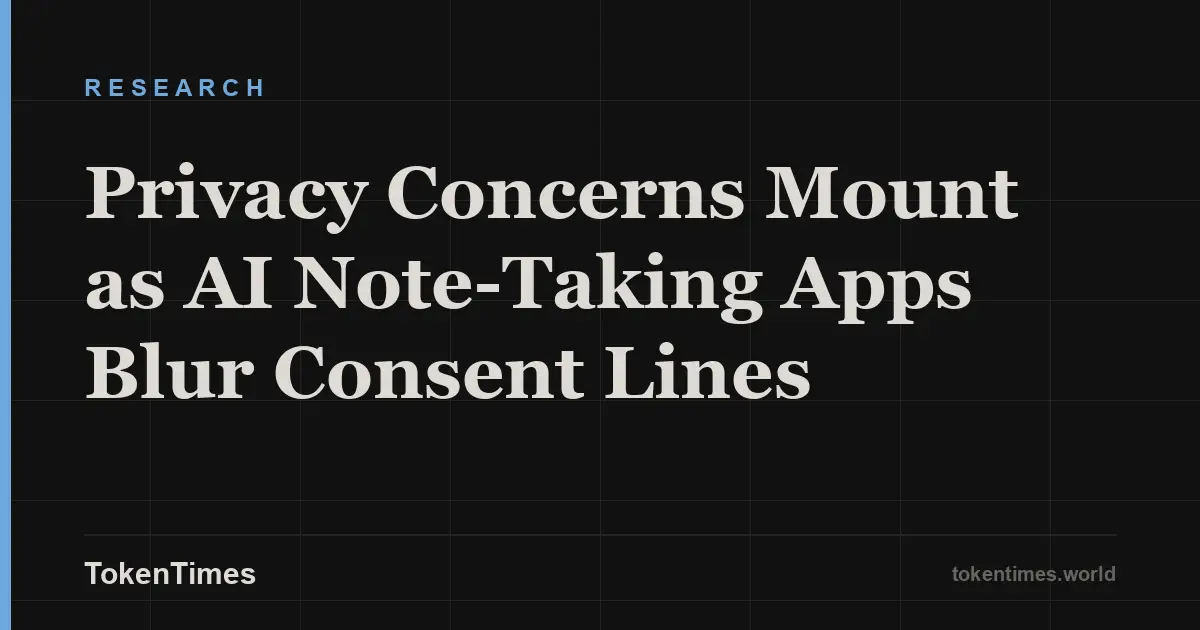 Privacy Concerns Mount as AI Note-Taking Apps Blur Consent Lines