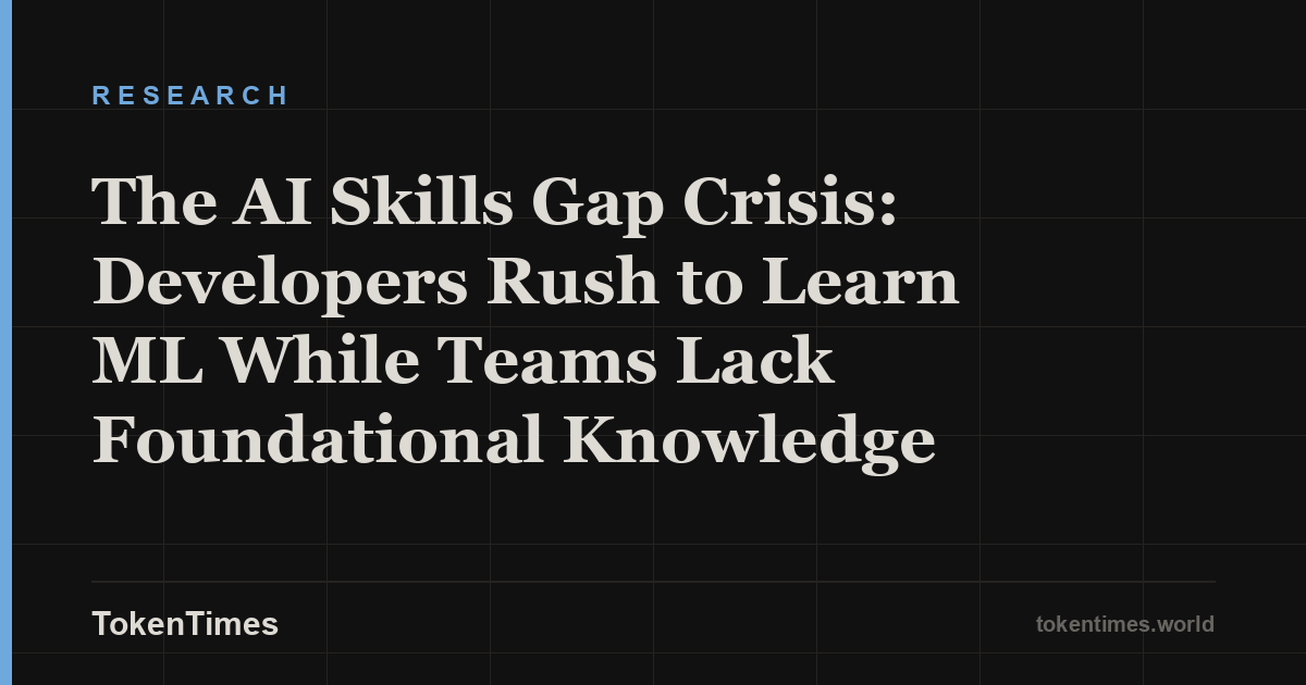 The AI Skills Gap Crisis: Developers Rush to Learn ML While Teams Lack Foundational Knowledge