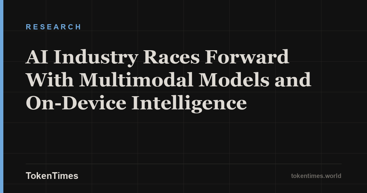 AI Industry Races Forward With Multimodal Models and On-Device Intelligence