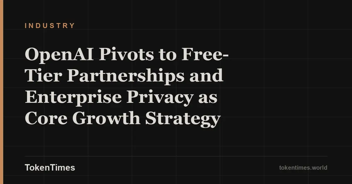 OpenAI Pivots to Free-Tier Partnerships and Enterprise Privacy as Core Growth Strategy
