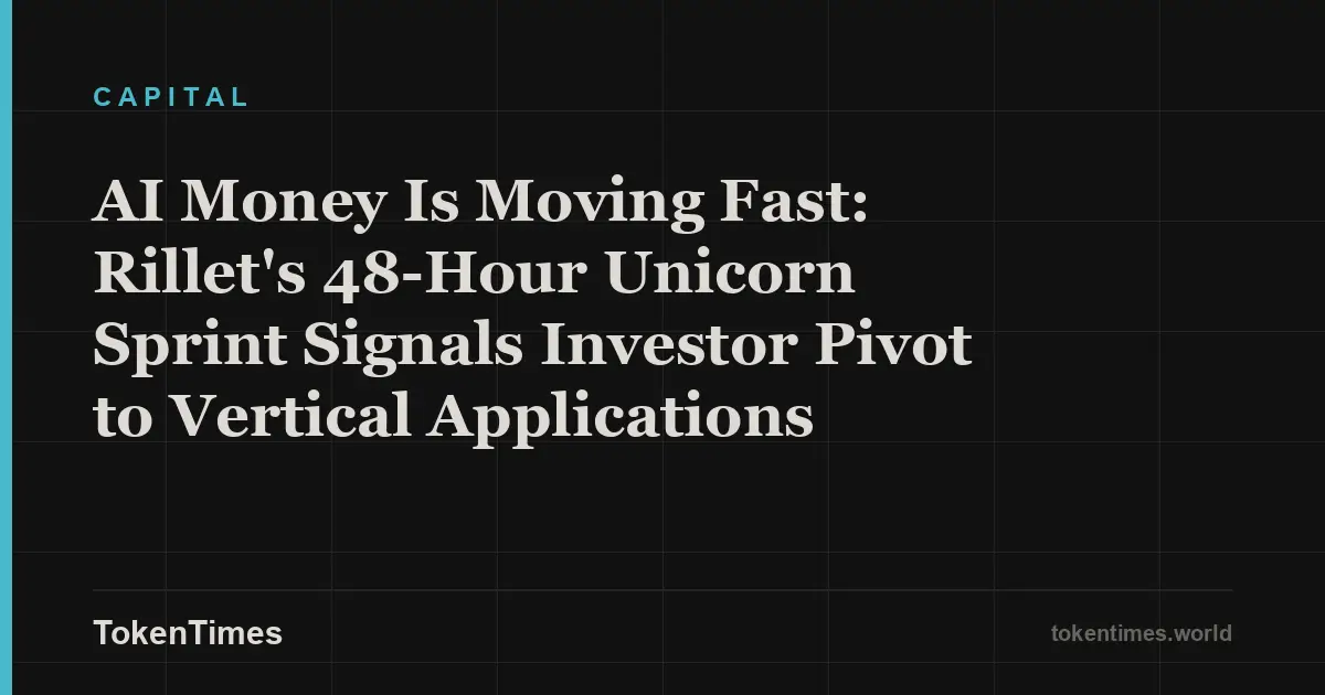 AI Money Is Moving Fast: Rillet's 48-Hour Unicorn Sprint Signals Investor Pivot to Vertical Applications