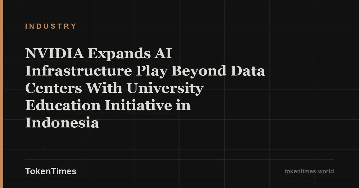 NVIDIA Expands AI Infrastructure Play Beyond Data Centers With University Education Initiative in Indonesia
