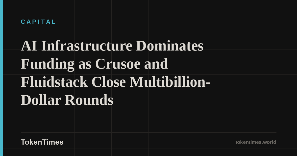 AI Infrastructure Dominates Funding as Crusoe and Fluidstack Close Multibillion-Dollar Rounds