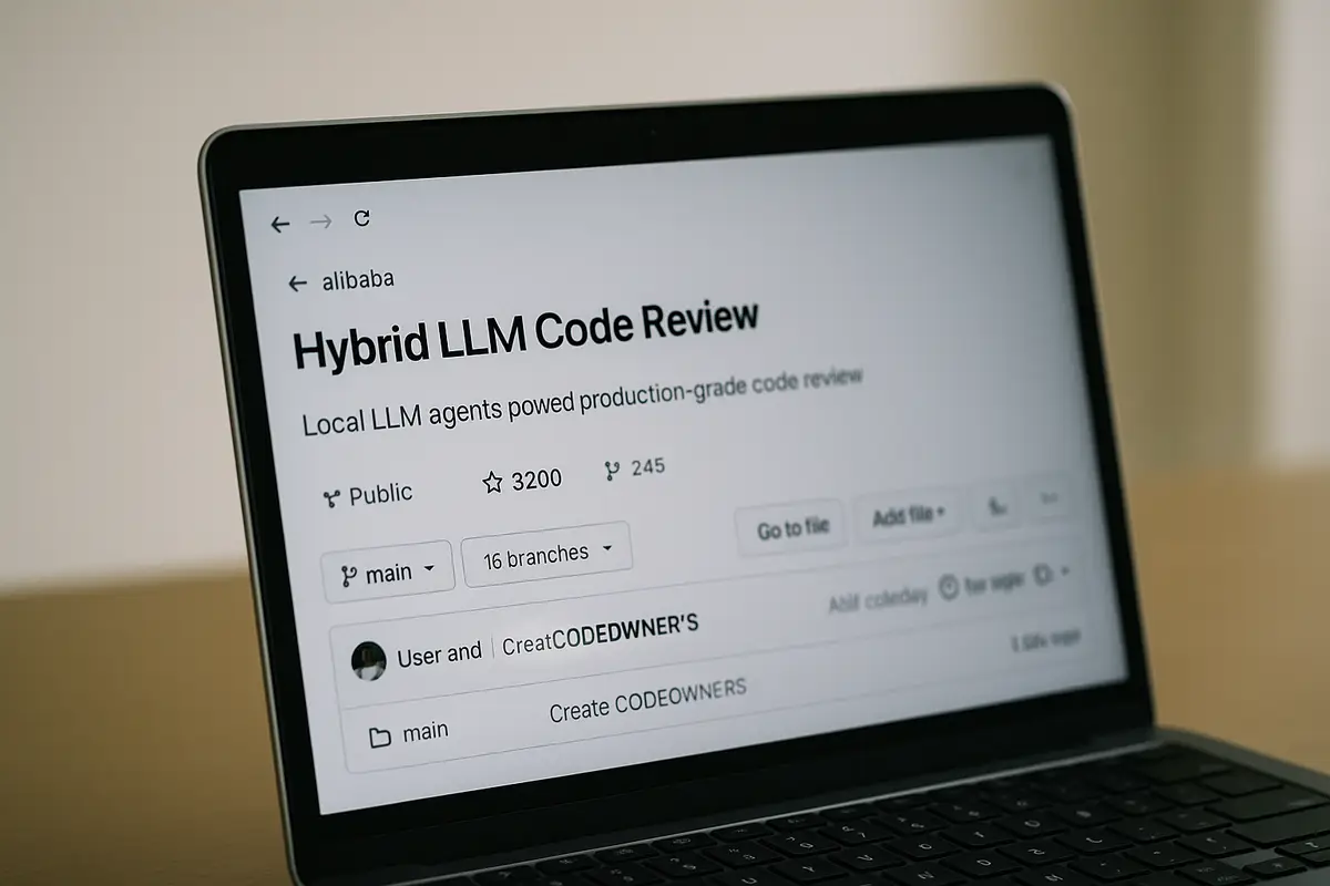 Open-Source Code Review Gets Smart: Alibaba's Hybrid LLM Tool Hits 3,200 Stars