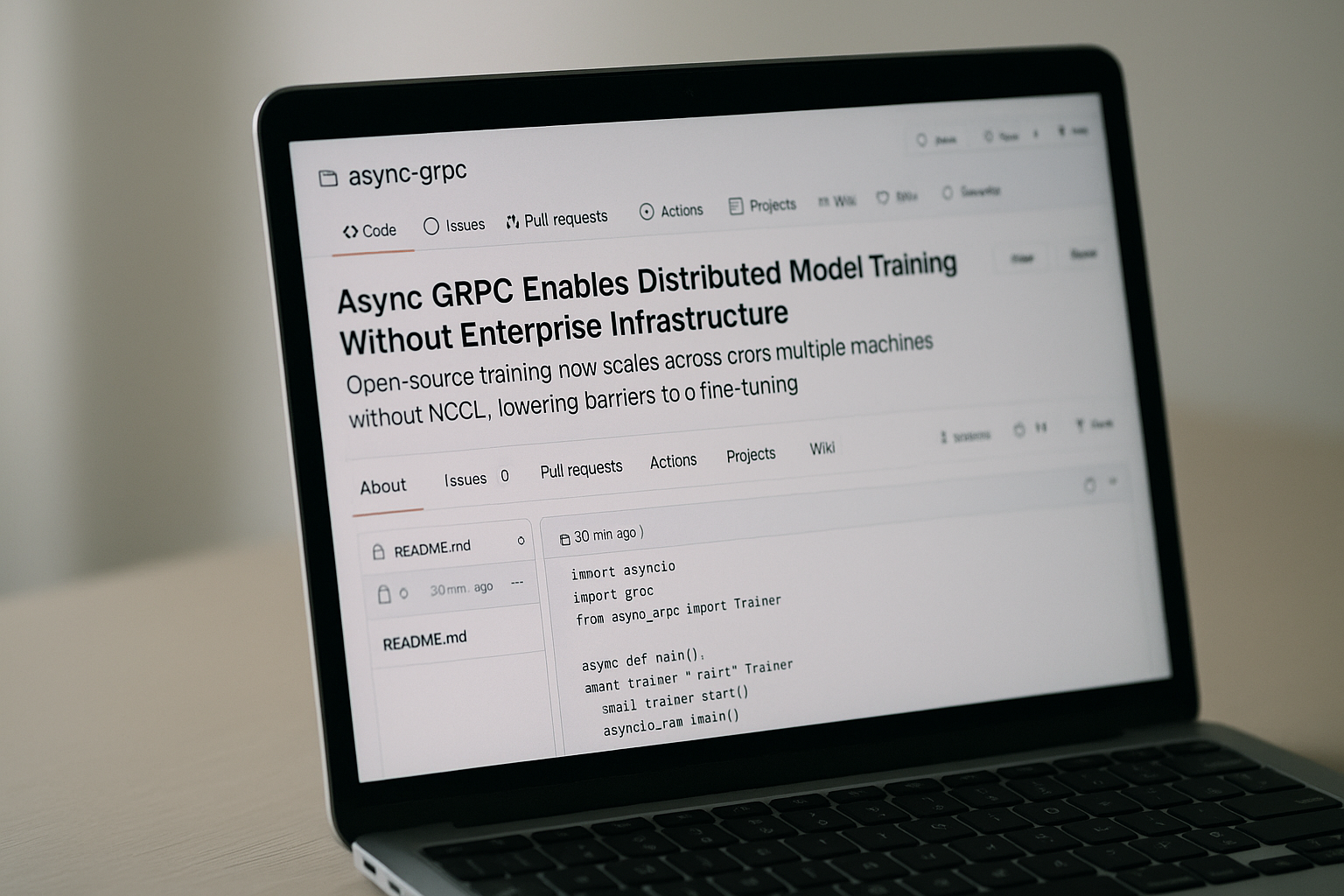 Async GRPO Enables Distributed Model Training Without Enterprise Infrastructure