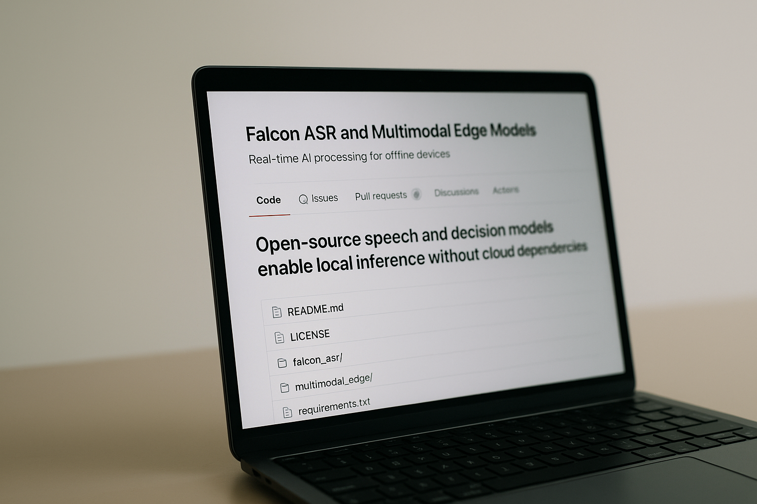 Falcon ASR and Multimodal Edge Models Bring Real-Time AI Processing to Offline Devices